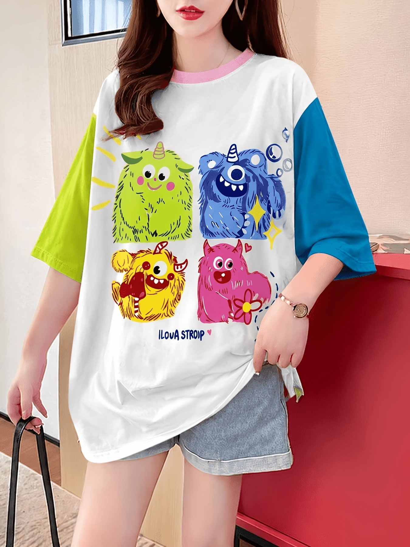 Trendy Loose-Fit Women's T-Shirt