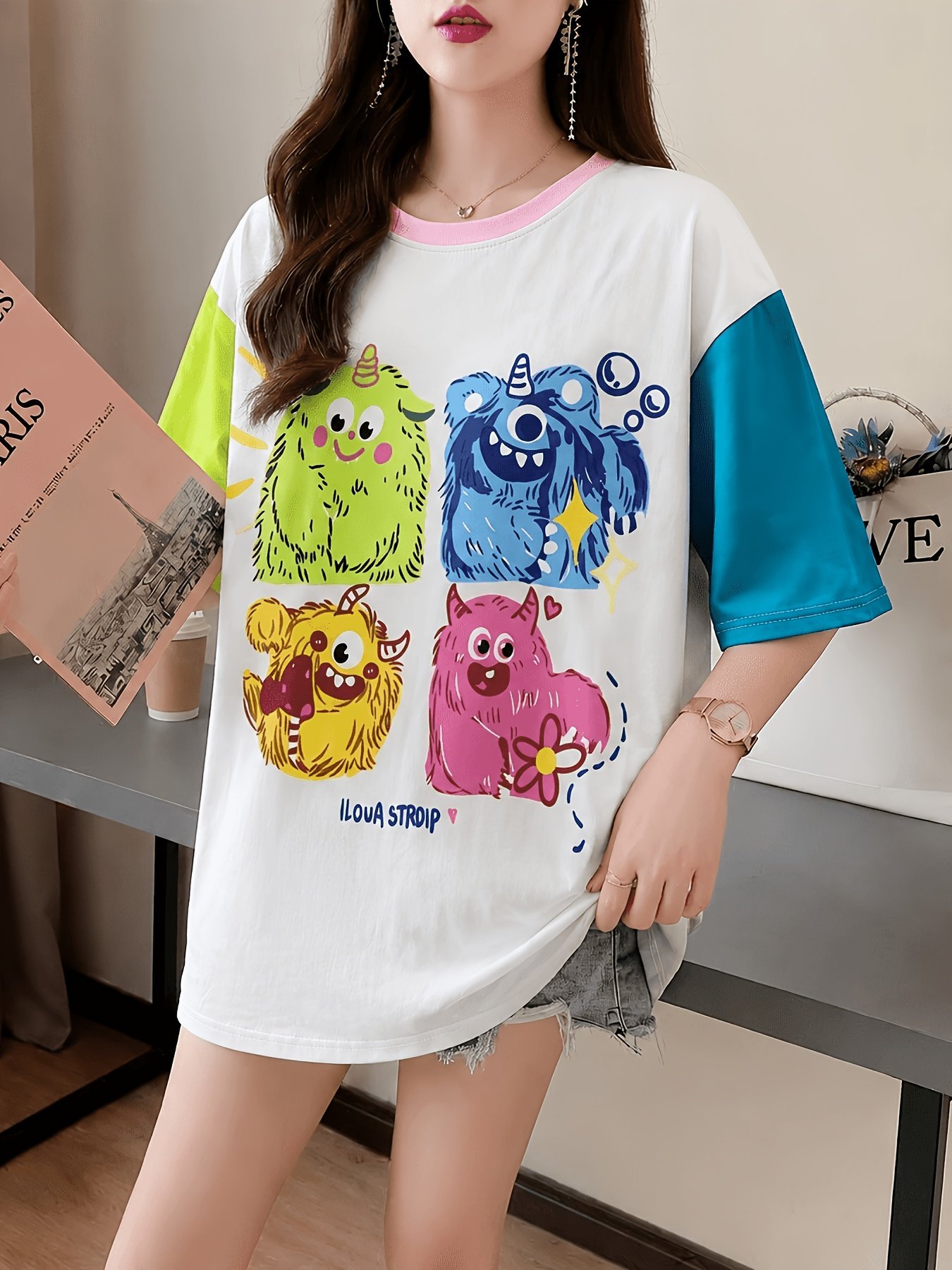 Trendy Loose-Fit Women's T-Shirt - Image 2