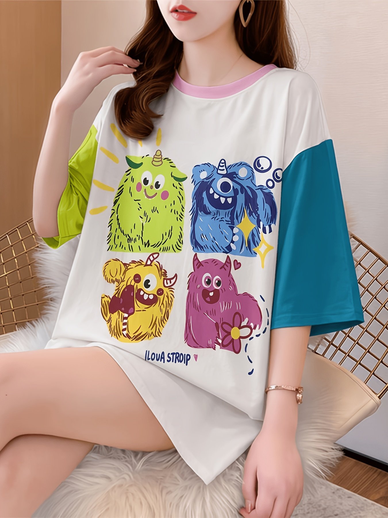 Trendy Loose-Fit Women's T-Shirt - Image 3