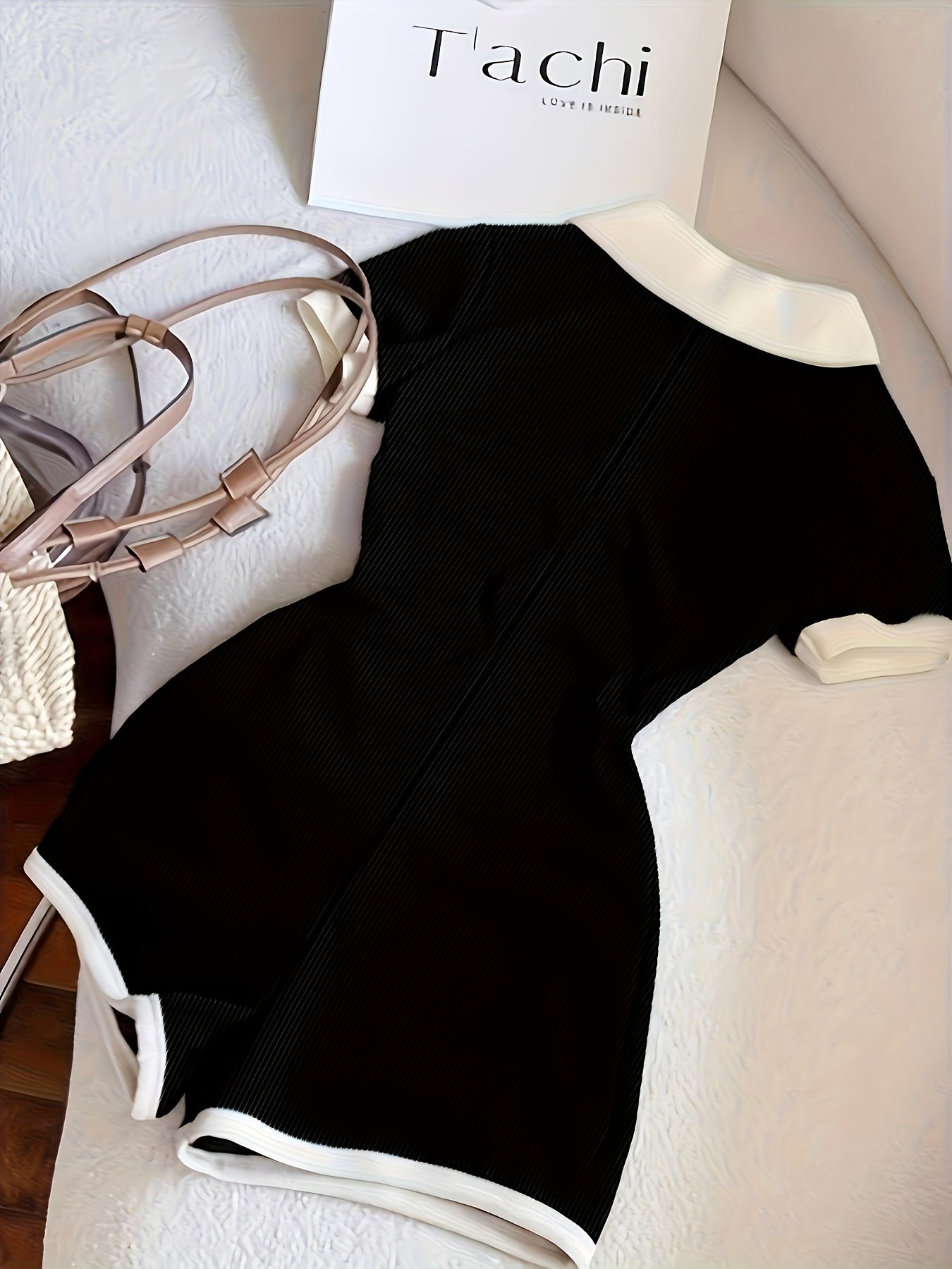 Women's Casual Color-Block Bodysuit - Image 3