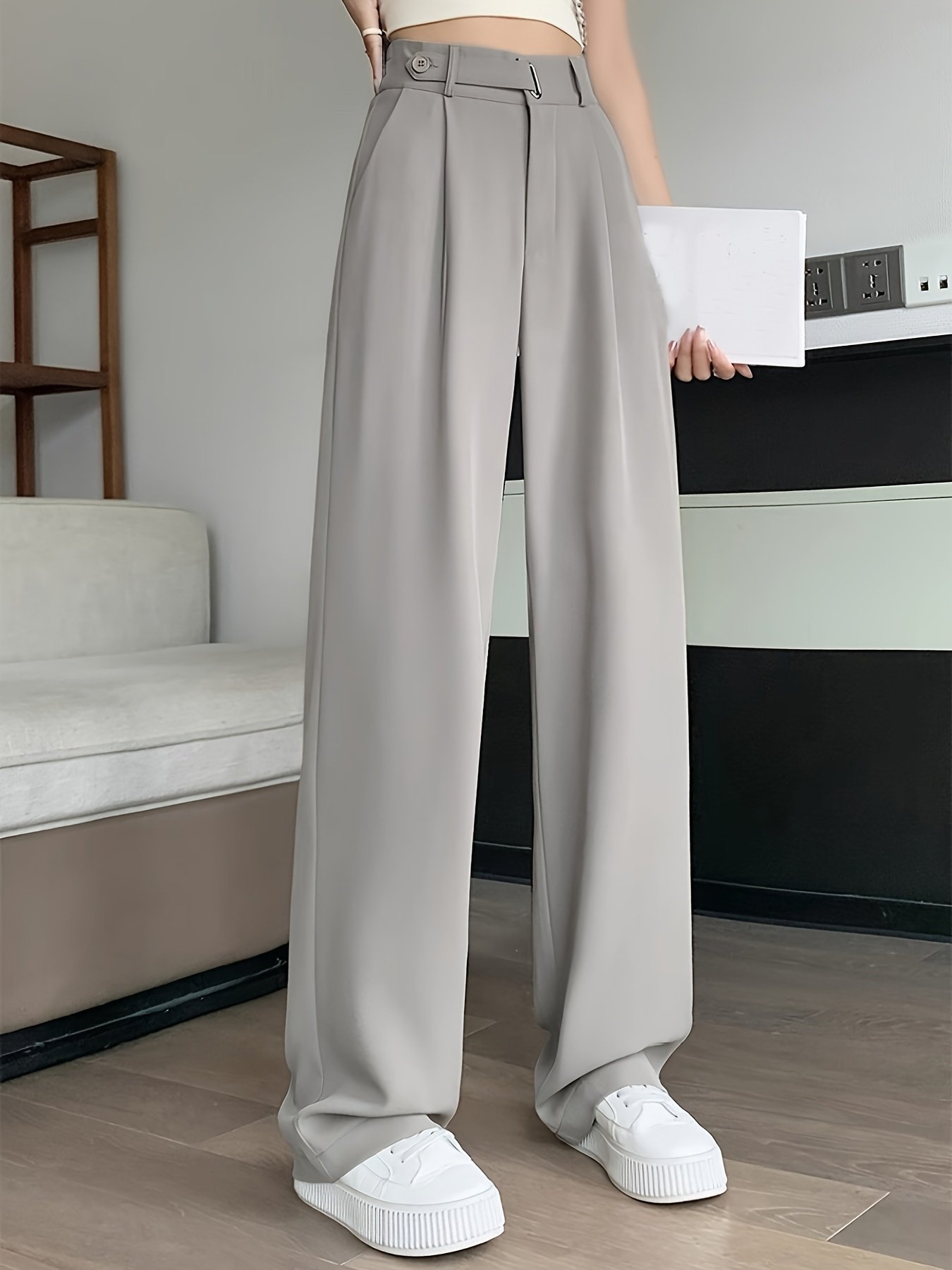 High-End Summer Black Suit Pants - Image 5