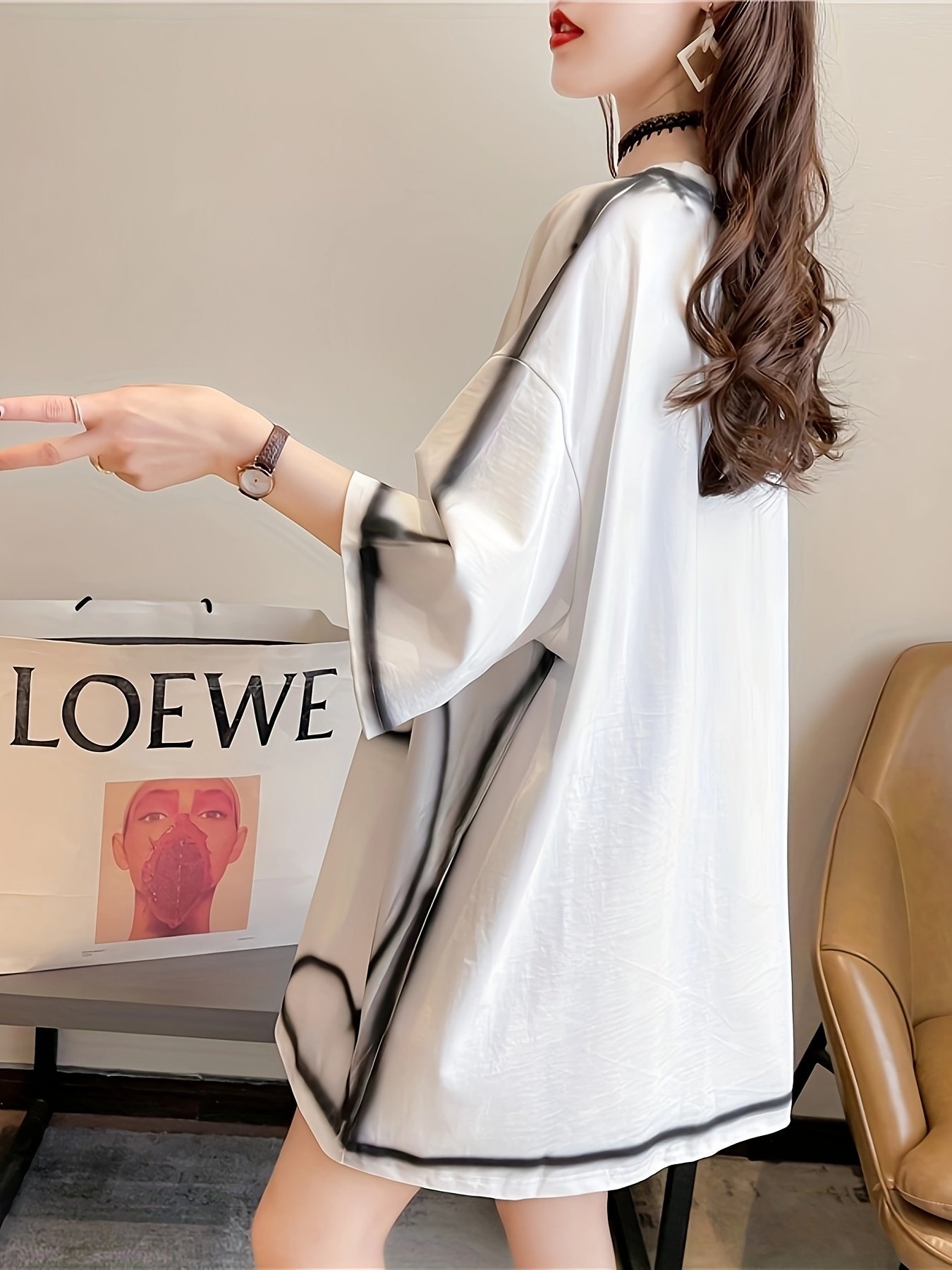 Trendy Loose-Fit Cartoon T-Shirt - Image 5