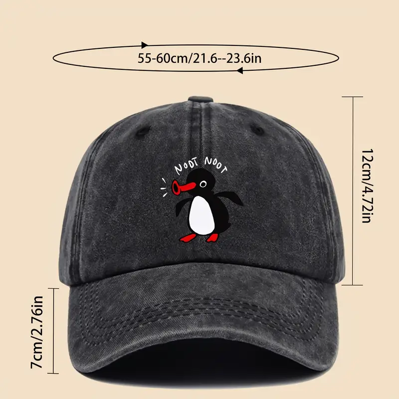 NOOT Baseball Cap - Unisex Pingu & Pinga Design - Image 3